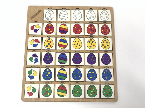 Планшет-сортер Яйця колір-візерунок Poznavalka