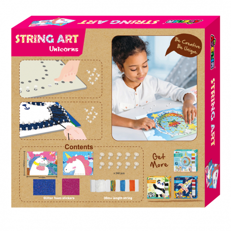 Набір для творчості, стрінг-арт "Єдиноріг", 2 картини CH191710 Avenir