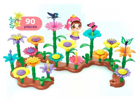 Конструктор Квітковий сад (квіти) 90 деталей CJ-2022