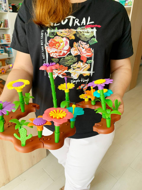 Конструктор Квітковий сад (квіти) 90 деталей CJ-2022