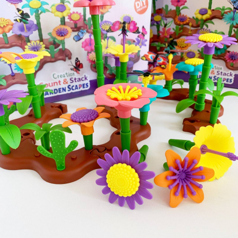 Конструктор Квітковий сад (квіти) 90 деталей CJ-2022
