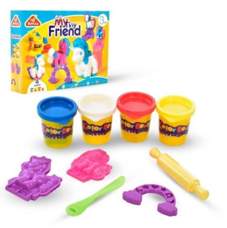 Тісто для ліплення  4 кольори з  формочками та  інструментами CN0012