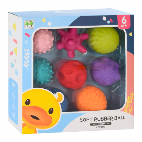 Іграшка для купання - сенсорні м'ячики (8 штук в наборі) CQS631-1