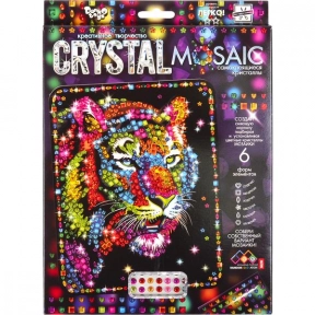 Набор мозаика из кристаллов "Crystal Mosaic" Тигр, CRM-01-01