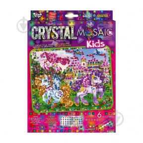 Набір для творчості мозаїка із кристалів "Crystal mosaic kids" Поні, CRM-01-04