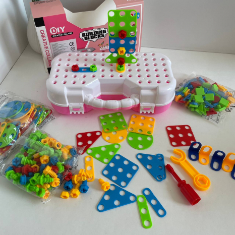 Мозаїка - конструктор  з викруткою 2 в 1 Магічні пластини CXL200-65F