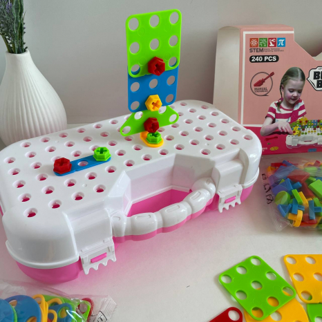 Мозаїка - конструктор  з викруткою 2 в 1 Магічні пластини CXL200-65F