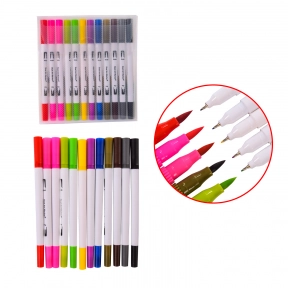 Набор акварельных фломастеров (маркеров) 12 шт в упаковке CY2226