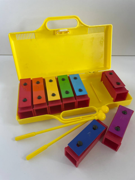 Металофон 8 тонів діатонічний в валізі, Руді. Д032у-0