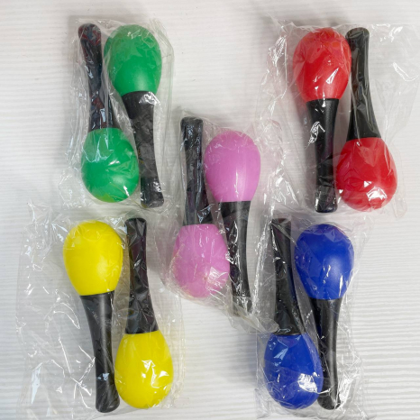 Маракас пластиковий малий №1 пара кольоровий мікс