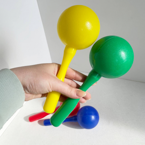 Маракас  круглий  великий (пластик) 20см