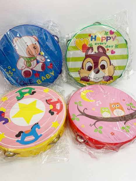 Дерев'яна іграшка Дитячий бубен (великий) 20 см