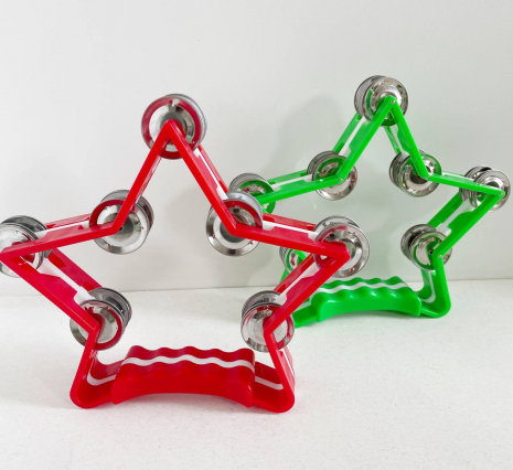 Дитячий музичний інструмент Тамбурін Зірка (бубон)