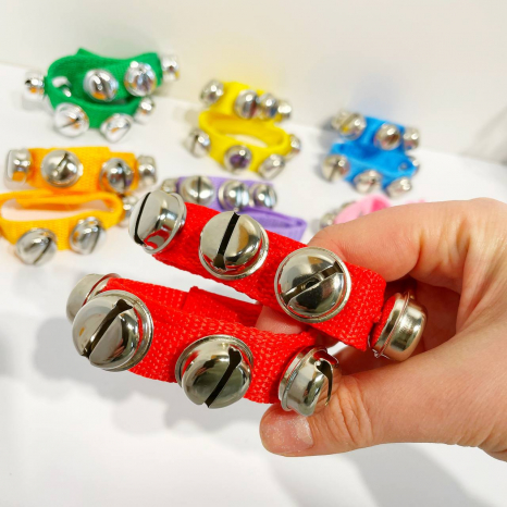 Музична іграшка Браслет з бубонцями 2 шт в наборі