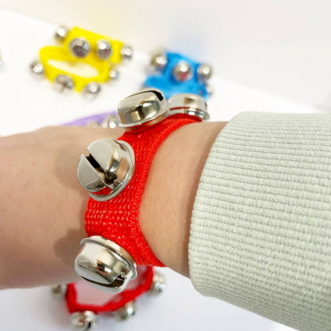 Музична іграшка Браслет з бубонцями 2 шт в наборі