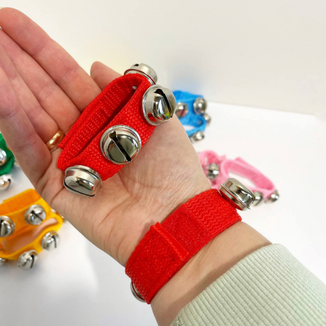 Музична іграшка Браслет з бубонцями 2 шт в наборі