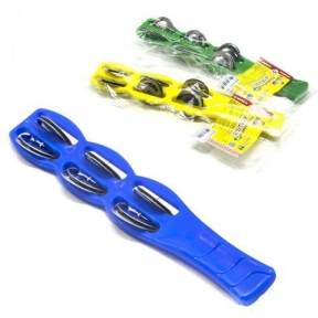 Дерев'яна музична іграшка Плоскі дзвіночки (бубенці) на ручці