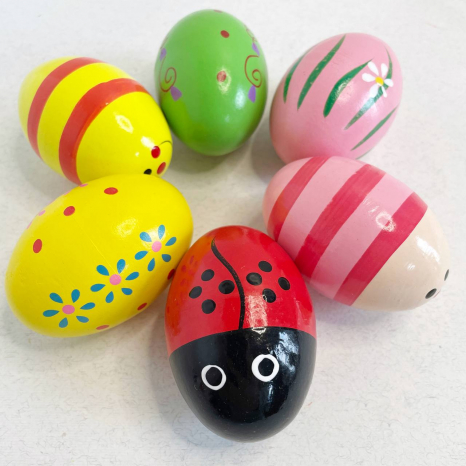 Дерев'яна іграшка Яйце - шейкер