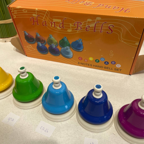Дзвіночки музичні кольорові діатонічні Д448уа-8