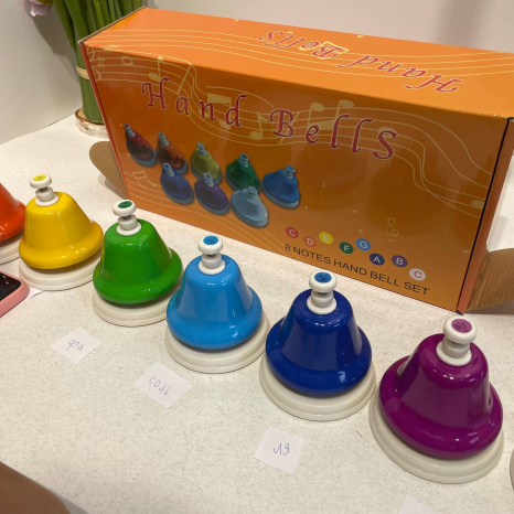 Дзвіночки музичні кольорові діатонічні Д448уа-8