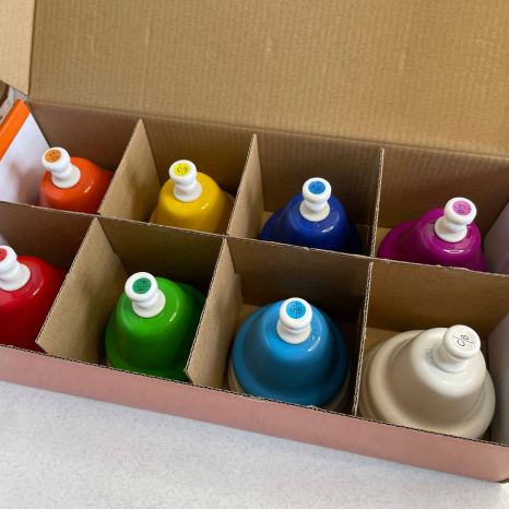 Дзвіночки музичні кольорові діатонічні Д448уа-8