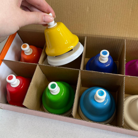 Дзвіночки музичні кольорові діатонічні Д448уа-8