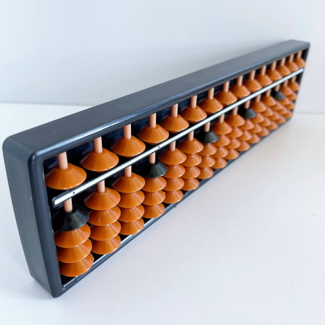 Дитяча рахівниця для вивчення ментальної арифметики – Абакус, Соробан, Soroban (15 рядів)