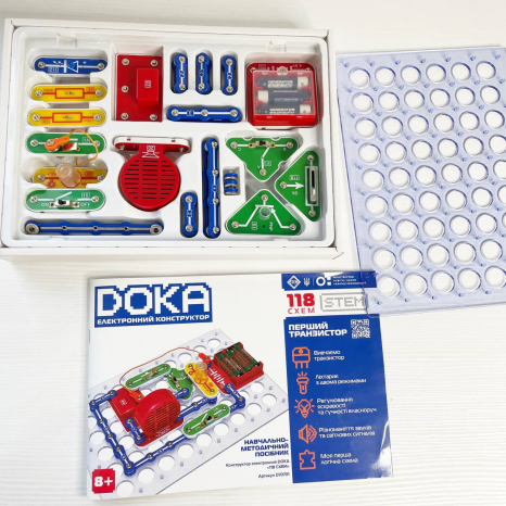 Конструктор электронный DOKA "118 СХЕМ"