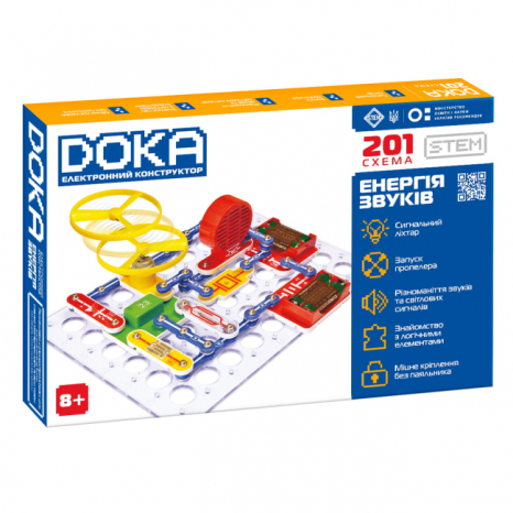 Конструктор електронний DOKA "201 СХЕМА"