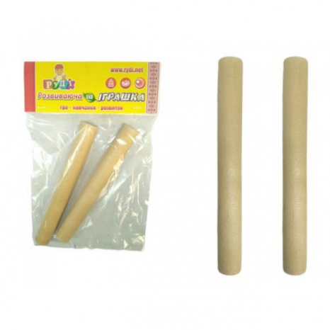 Пара дерев’яних Клавес (claves) великих