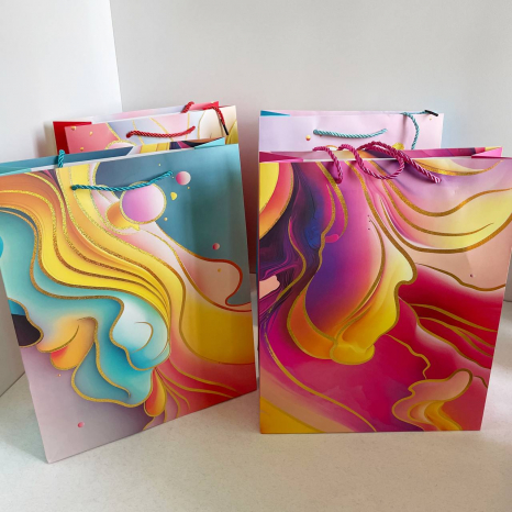 Подарочный бумажный пакет р.25*32*11 см, 1976M