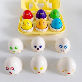 Розвиваючий сортер "Яйця емоції" 3 в 1" у лотку 6шт