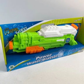 Водяний пістолет 43 см зелено-оранжевий Aqua Quest
