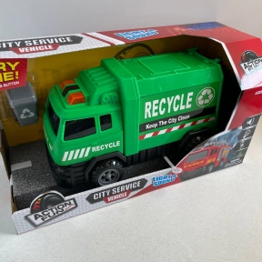 Инерционная машинка со световыми и звуковыми эффектами "Мусор" Kool Speed