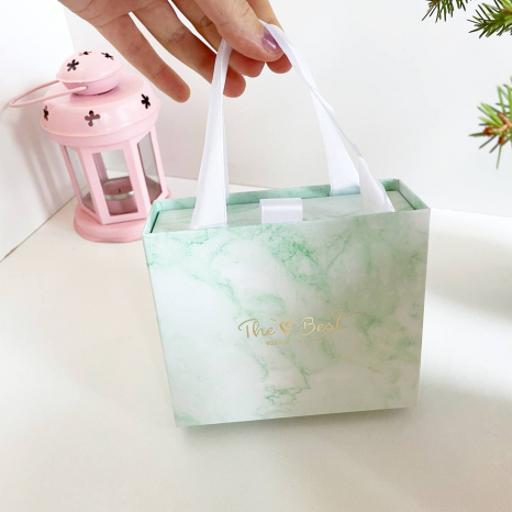 Набір прикрас DLS 1107 "Зелений бокс", основи для браслетів, намистини, підвіски, в коробці