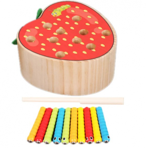 Магнітна риболовля Полуничка із гусінню