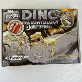 Великий набір розкопки Динозаври Dino Paleontology (дилофозавр, велоцираптор) Danko toys