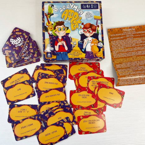 Карткова розважальна гра "ДодУМка АФРИКА" Danko Toys. ДТ-БИ-07-37