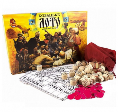 Лото велике дерев'яні бочечки  "Козацьке лото" Danko Toys