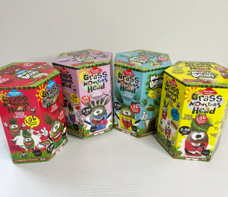 Набір креативної творчості Травянчики "Grass monsters head" Danko Toys.