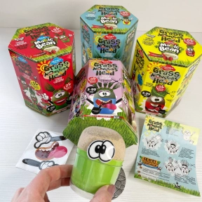 Набор креативного творчества Травянчики "Grass monsters head" Danko Toys.