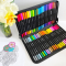 Набор двухсторонних маркеров (маркер - кисточка и лайнер) Color Pencil 48 цветов, DW-48 в пенале