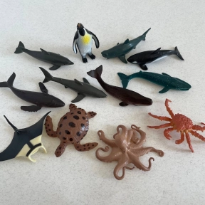 Набор животных в тубе: морские обитатели E 051-3