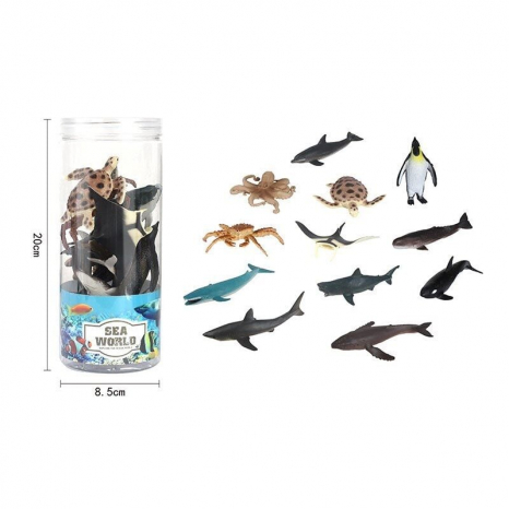 Набір тварин в тубі: морські мешканці E 051-3