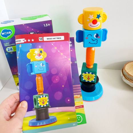 Магнітна гра E 7981 "Hola", арена цирку, 8 магнітів, 24 види складання гри