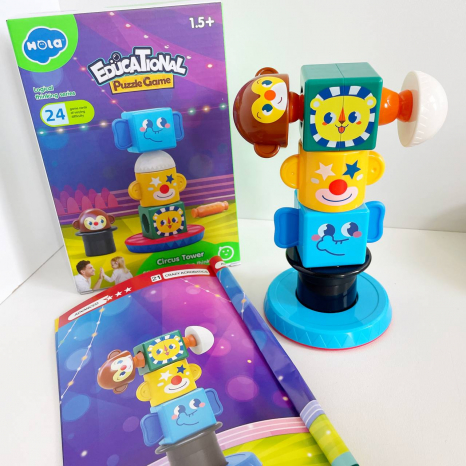 Магнітна гра E 7981 "Hola", арена цирку, 8 магнітів, 24 види складання гри