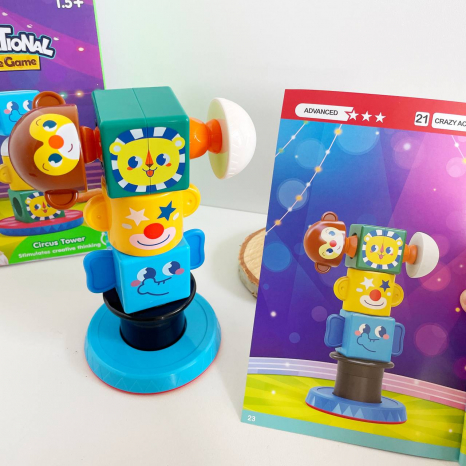 Магнітна гра E 7981 "Hola", арена цирку, 8 магнітів, 24 види складання гри