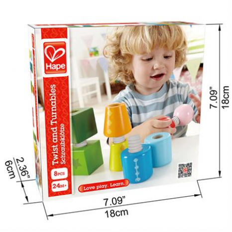 Набір дерев'яних блоків  Закрути E0416 Hape