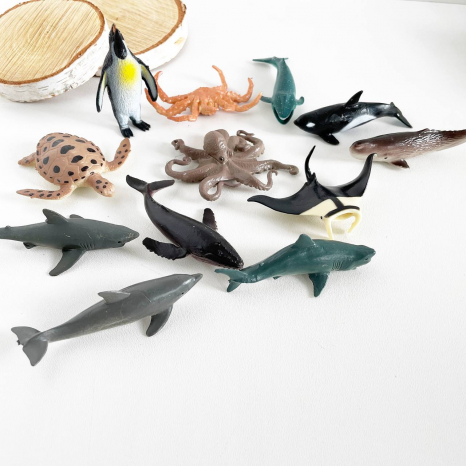 Набір тварини (фігурки тварин) морські мешканці E095-3 12 шт в наборі