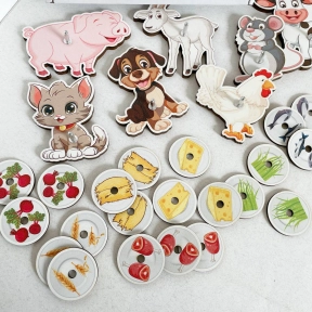 Игра с животными Кто что ест Домашние животные Познавалка Poznavalka